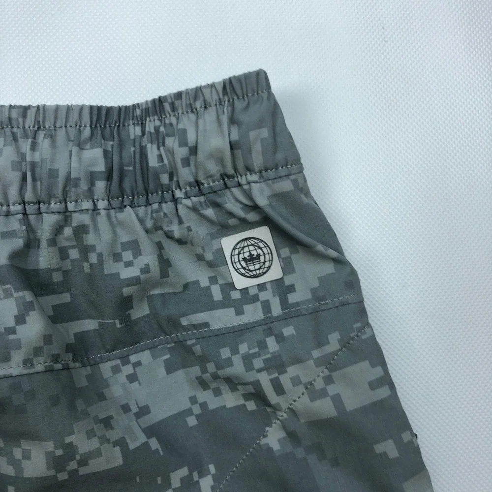 Peter Millar Crown Board Shorts Digital Camo Swim Trunks Grey Mens Large